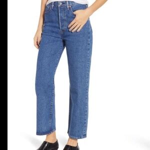 Levi’s Ribcage Super High Waist Straight Leg Jeans